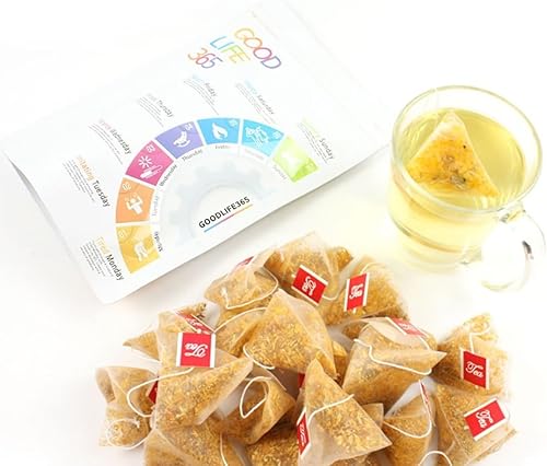 Miniatura 6 de Bolsa de té de flor de caléndula pura orgánica natural - 50 bolsas de té (filtros biodegradables de bolsa de té de ácido poliláctico)