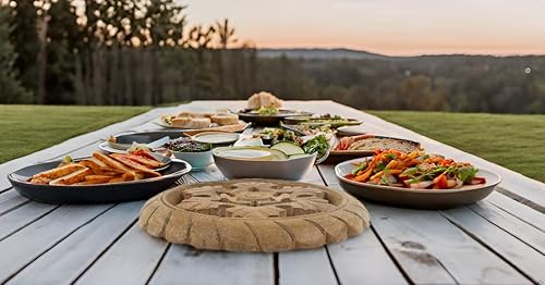 Miniatura 4 de Salvamanteles de madera hecha a mano para platos calientes y ollas titular almohadilla caliente para cocina y mesa de comedor decoración utensilios