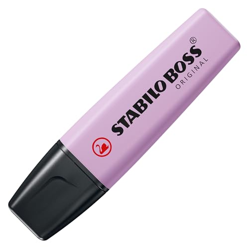 Image of STABILO BOSS Original Pastel - Highlighter Pen - Wallet of 4 (Assorted Colours)