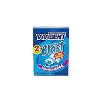 Vivident Blast Fresh, Chewing Gum, Gusto Menta, Senza Zucchero, Senza Glutine, Confezione da 2 Astucci di Gomme da Masticare Ripiene, Ideali da Condividere e per una Freschezza a Lungo
