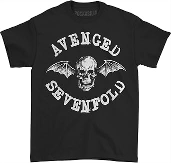Avenged Sevenfold Mens Deathbat T-Shirt Large Black