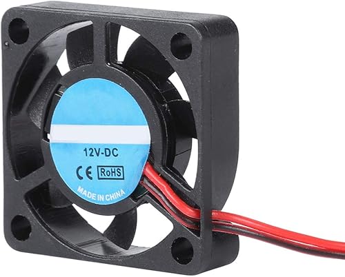 Miniatura 9 de Mini ventilador de enfriamiento sin escobillas, PH2.0 2Pin 12V Mini ventilador de refrigeración sin escobillas 1.181x1.181x0.276 in 3007 12V Mini DC