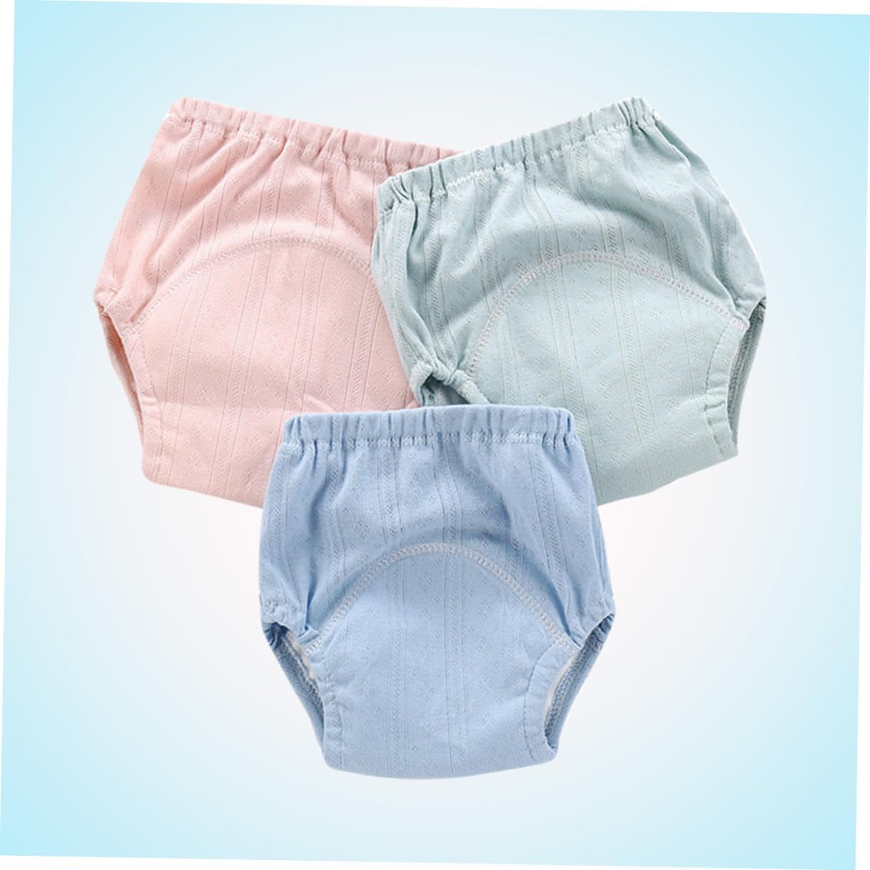 Kisangel Training Pants Breathable Reusable Nappies Mixed Color Comfortable Potty Training Underwear for Outdoor
