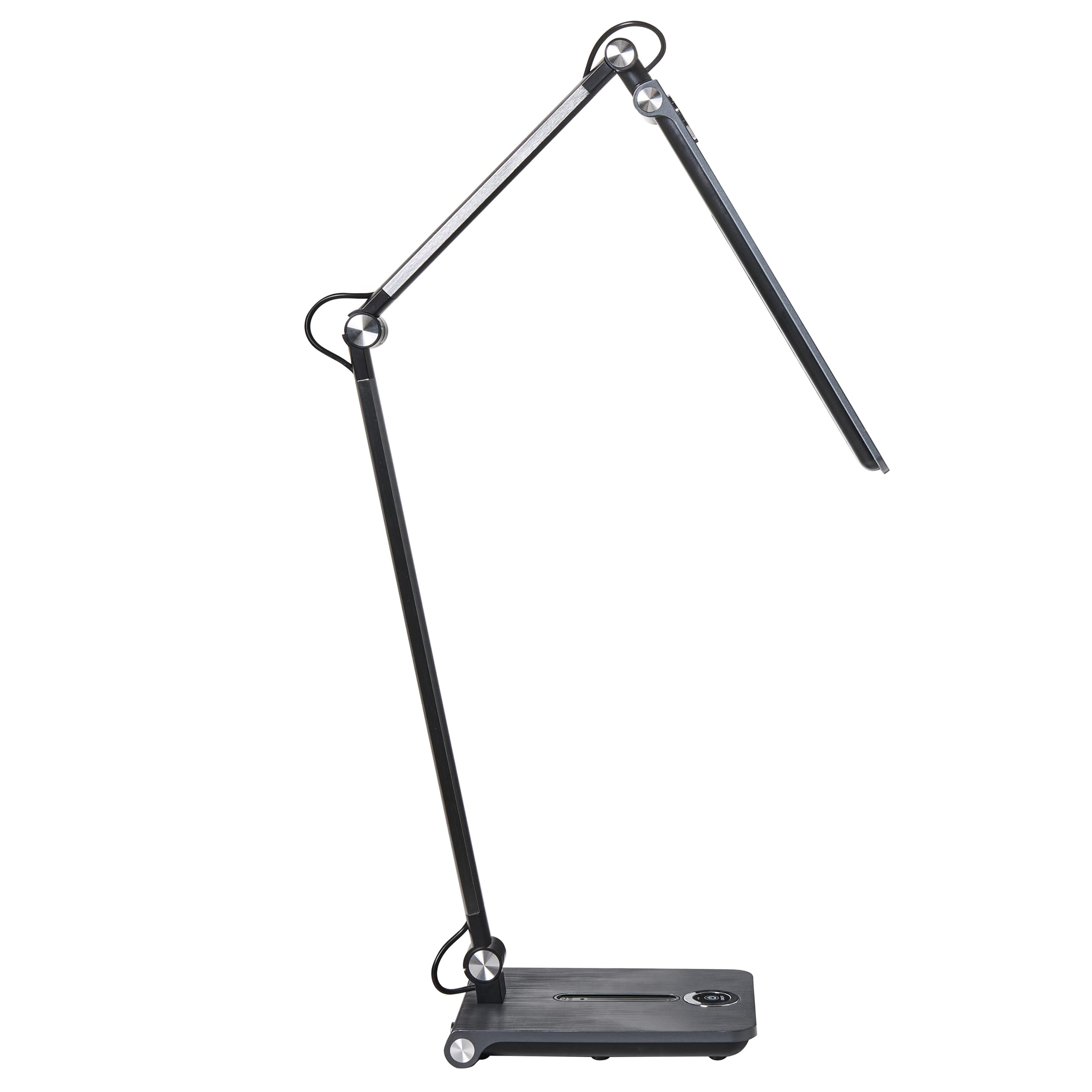Beliani Schreibtischlampe LED grau verstellbar dimmbar modern für Homeoffice Aquila
