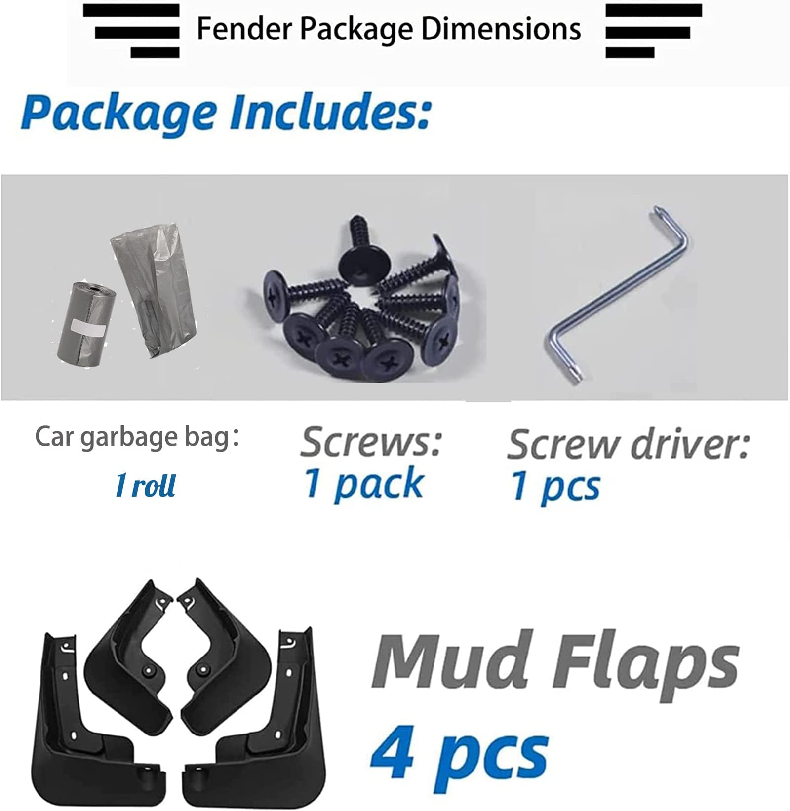 LFOTPP Lot De 4 Garde-Boue Voiture Pour VW T-Roc - Avant & Arrière, ABS Robuste, Anti-Éclaboussures Sans Perçage