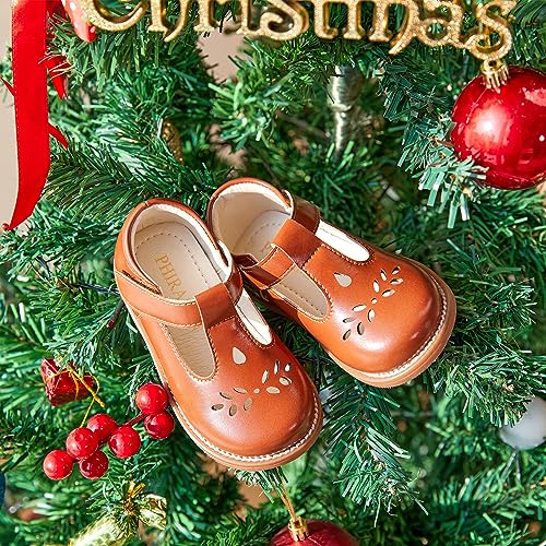 Image of PHIRAMIN Toddler Girl Mary Jane Dress Shoes-Little Girl School Uniform Shoes for Wedding Party