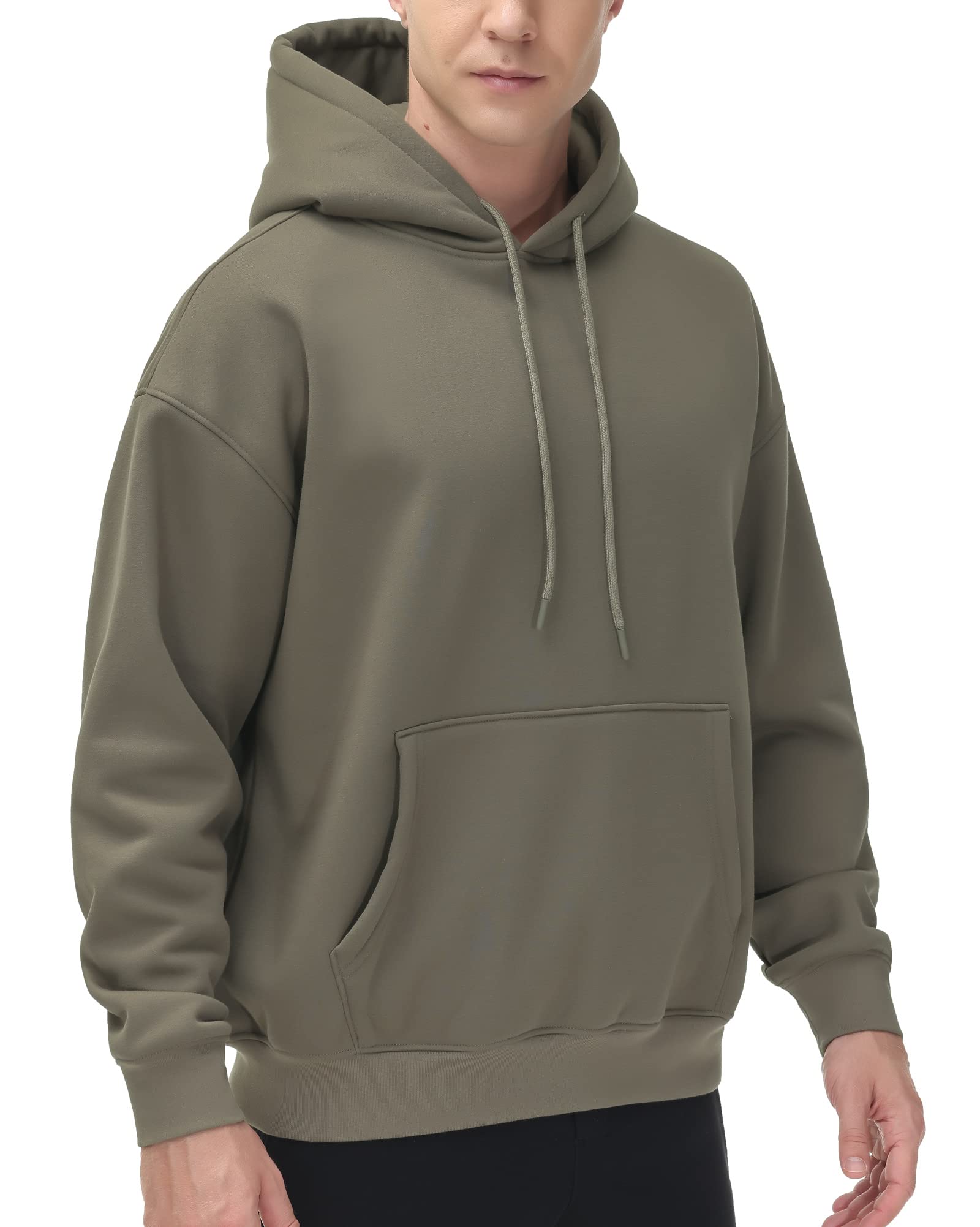 THE GYM PEOPLE Men's Fleece Pullover Hoodie Loose Fit Hooded Sweatshirt Global Recycled Standard Global Recycled Standard Global Recycled Standard