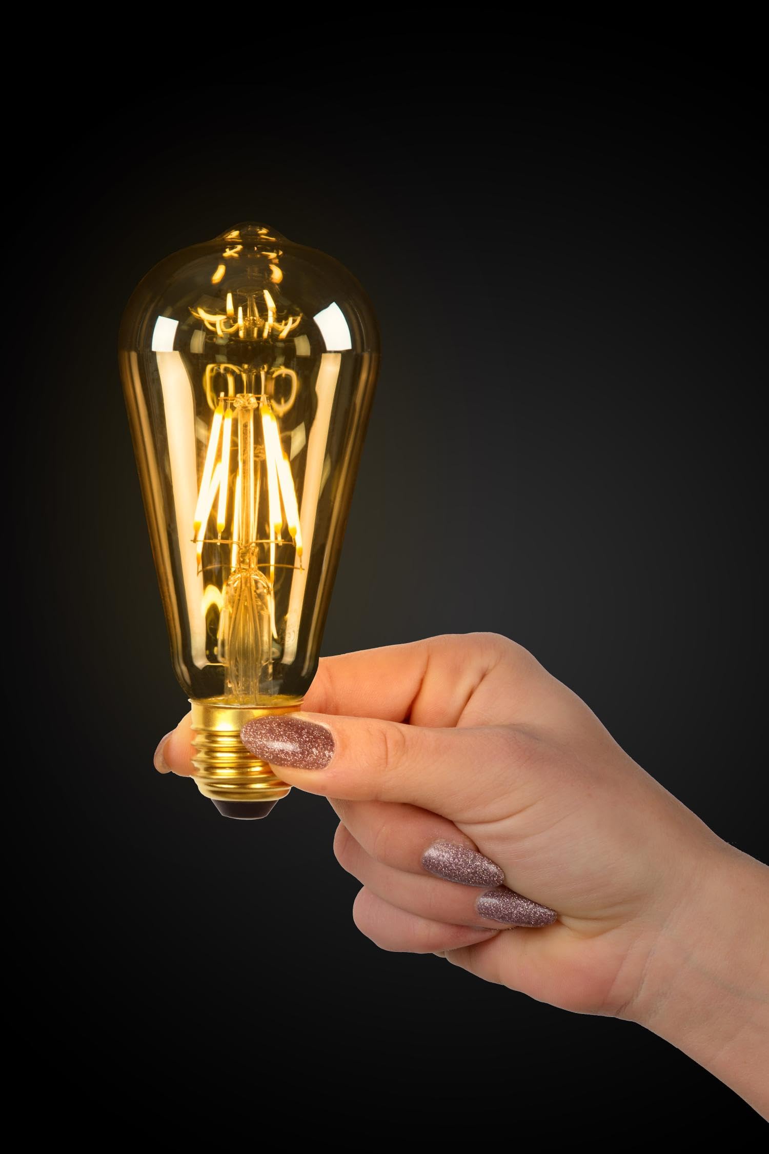 LUCIDE ST64 Lucide-ST64 Filament Lamp-49068/05, Glass, 5 W, Clear, Transparent - Image 4