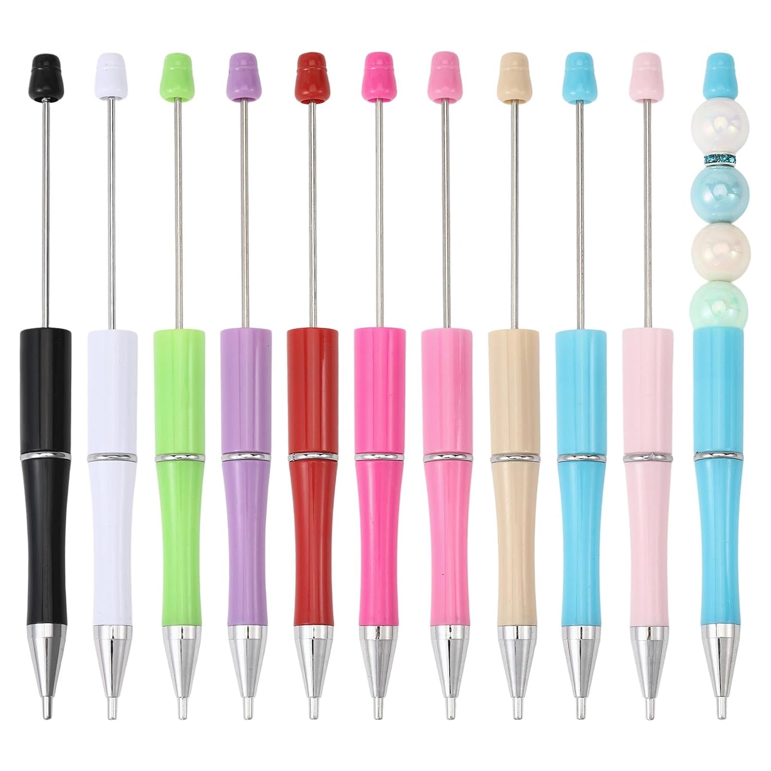 10Pcs Beadable Rhinestone Picker Dotting Pen, Rhinestone Applicator for Diamond Paintings Nail Art DIY Craft Projects