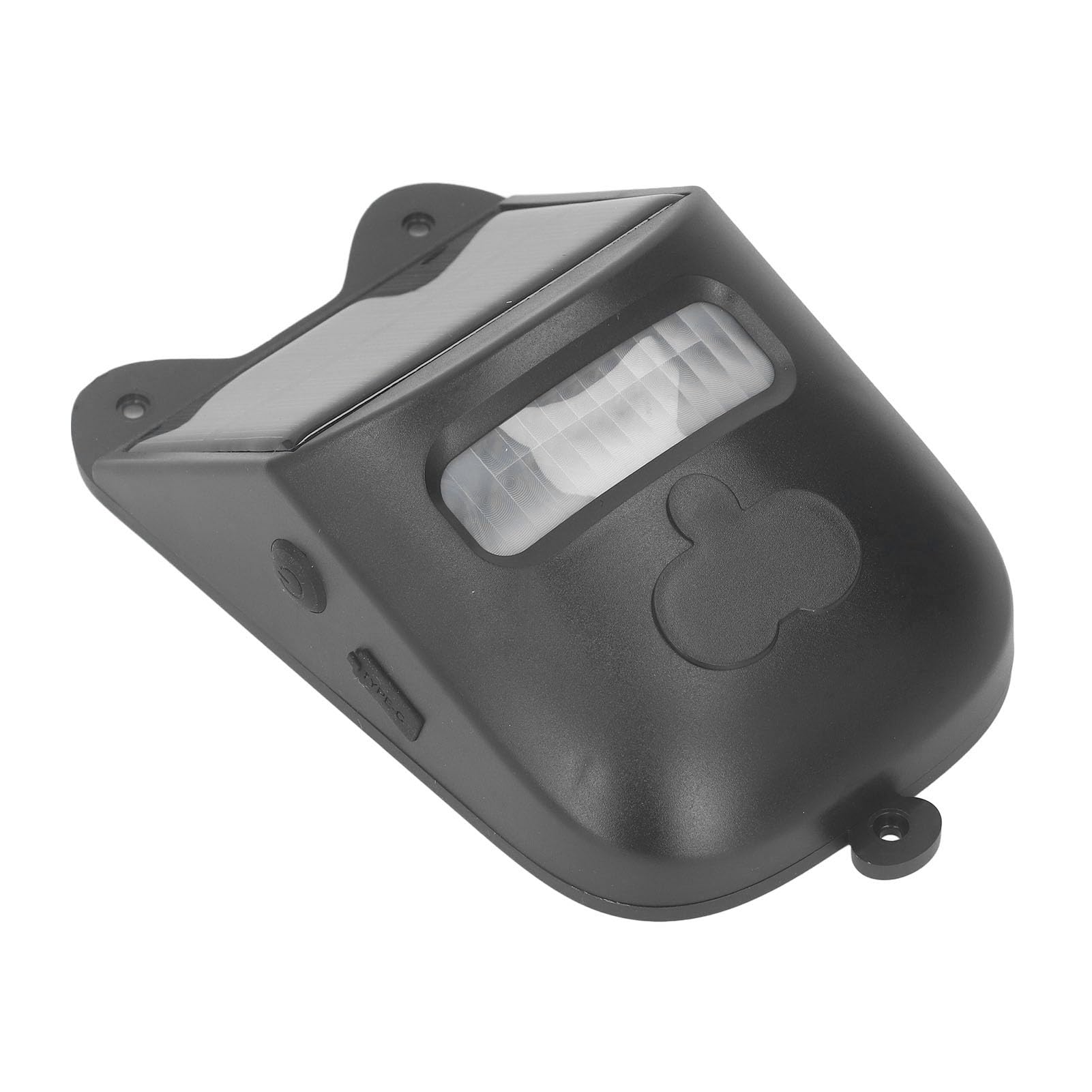 Alarma del Sensor de Movimiento Al Aire Libre con una Sirena de 129db y Luz Estroboscópica, Detector Infrarrojos IP65 con Energía Solar y USB 110-240V (Enchufe de la UE)