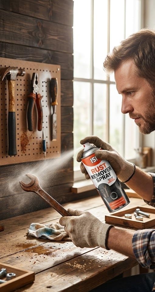400ml Rust Remover Spray, Fast-Acting Rust Treatment for Metal Surfaces, Loosens Corrosion and Protects Parts (2 Pack) — view 2