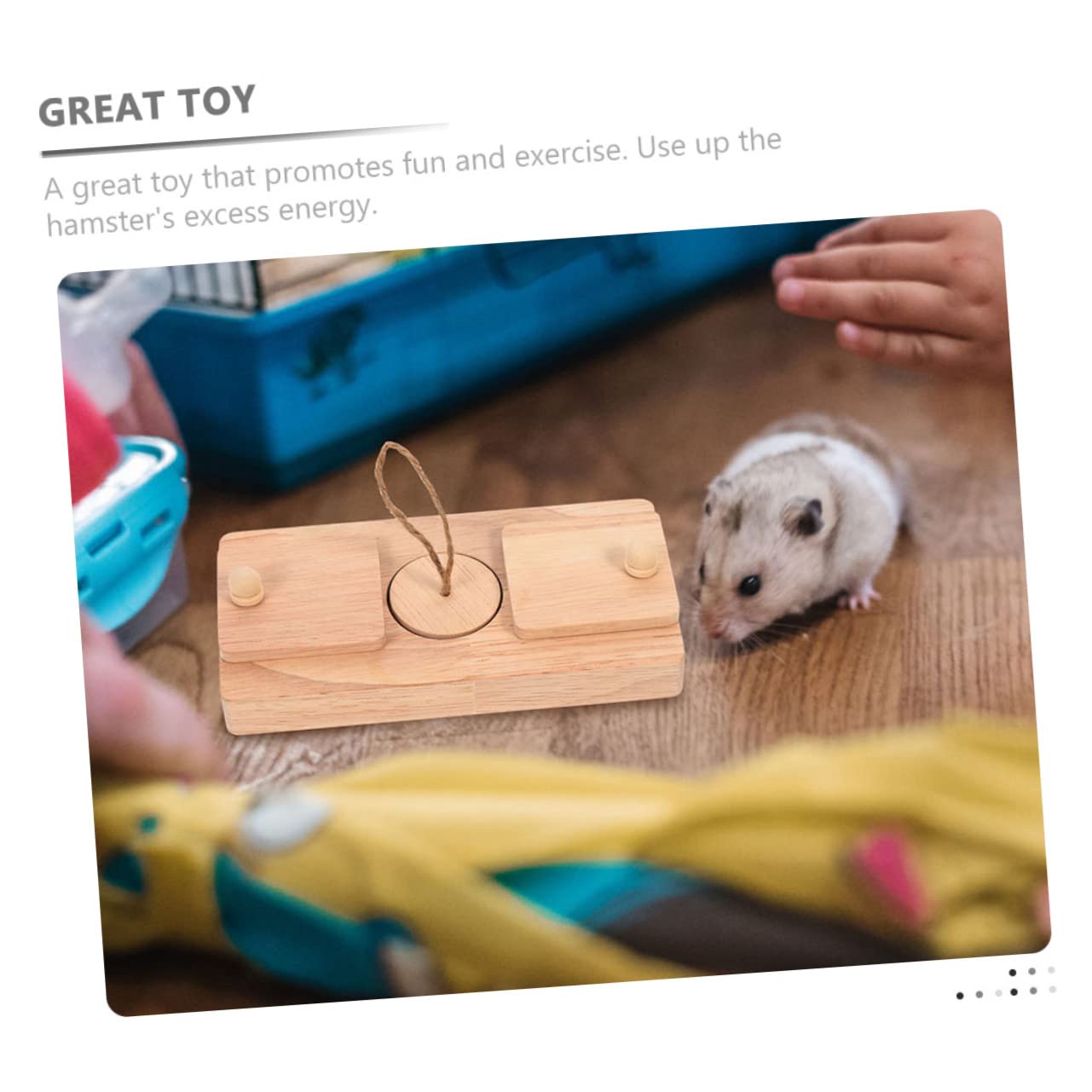2 Stück Teiliges Holzspielzeug für Hamster Futterversteck Robust Beißfest Fördert Bewegung und Koordination Geeignet für Hamster Rennmäuse und Kleine Haustiere