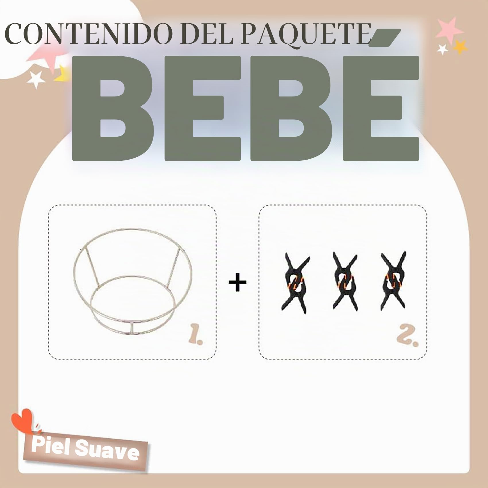 Kate Soporte de acero inoxidable para fotografía de recién nacido con 6 abrazaderas para sesión de fotos de bebé