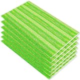 6 Remplacement Lingettes Reutilisable pour Swiffer WetJet Spray Balais Lavables en microfibre (Vert)