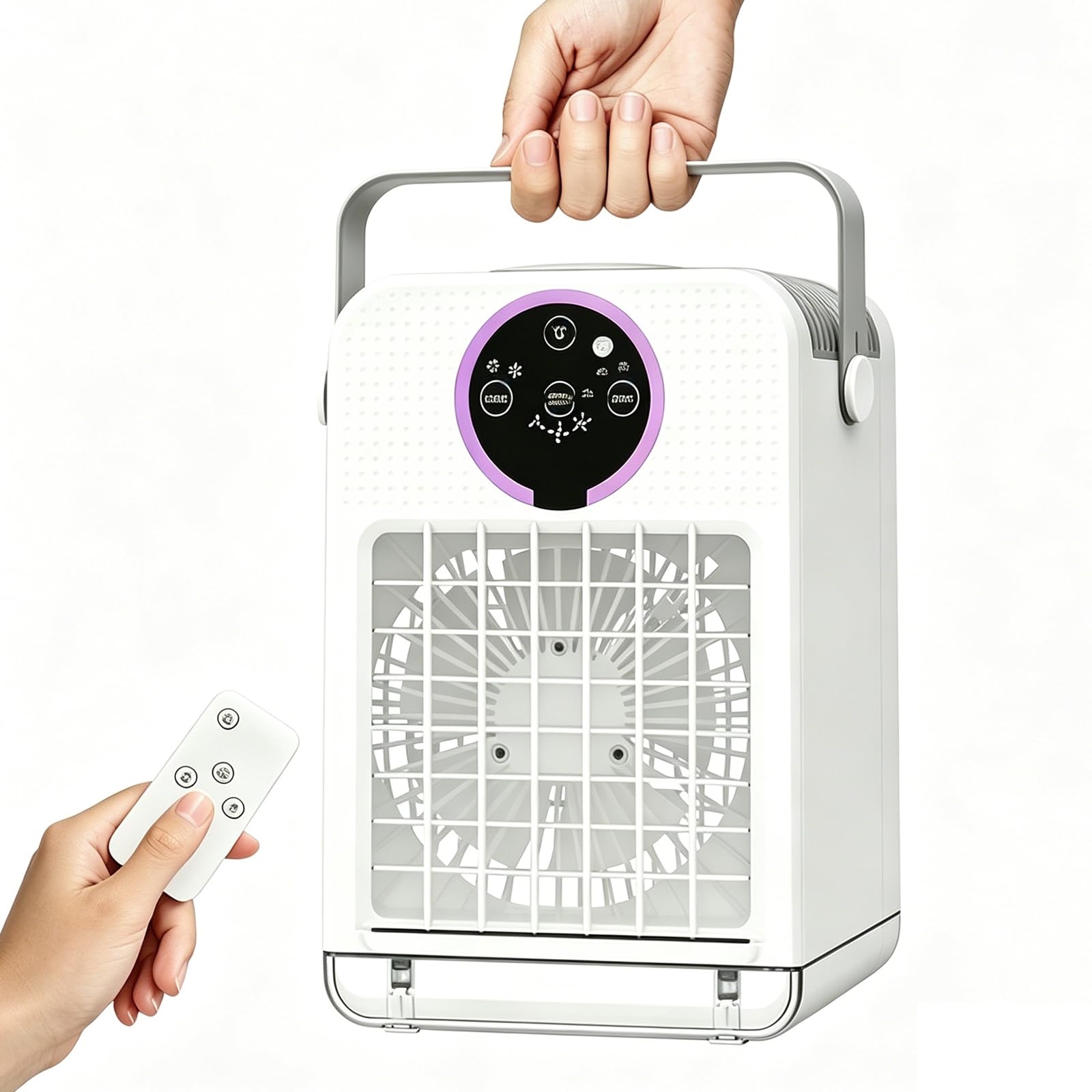 Ventilador portátil evaporativo: dile adiós al calor en espacios pequeños con su control remoto