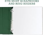 Samsill Scrapbook Refill Pages 12x12 Inch, 50 Pack, Fits 3 Ring Scrapbook Binders and 12x12 Photo Albums, Top-Loading, Heavy-Duty, Holds 2 Pages, Super Clear
