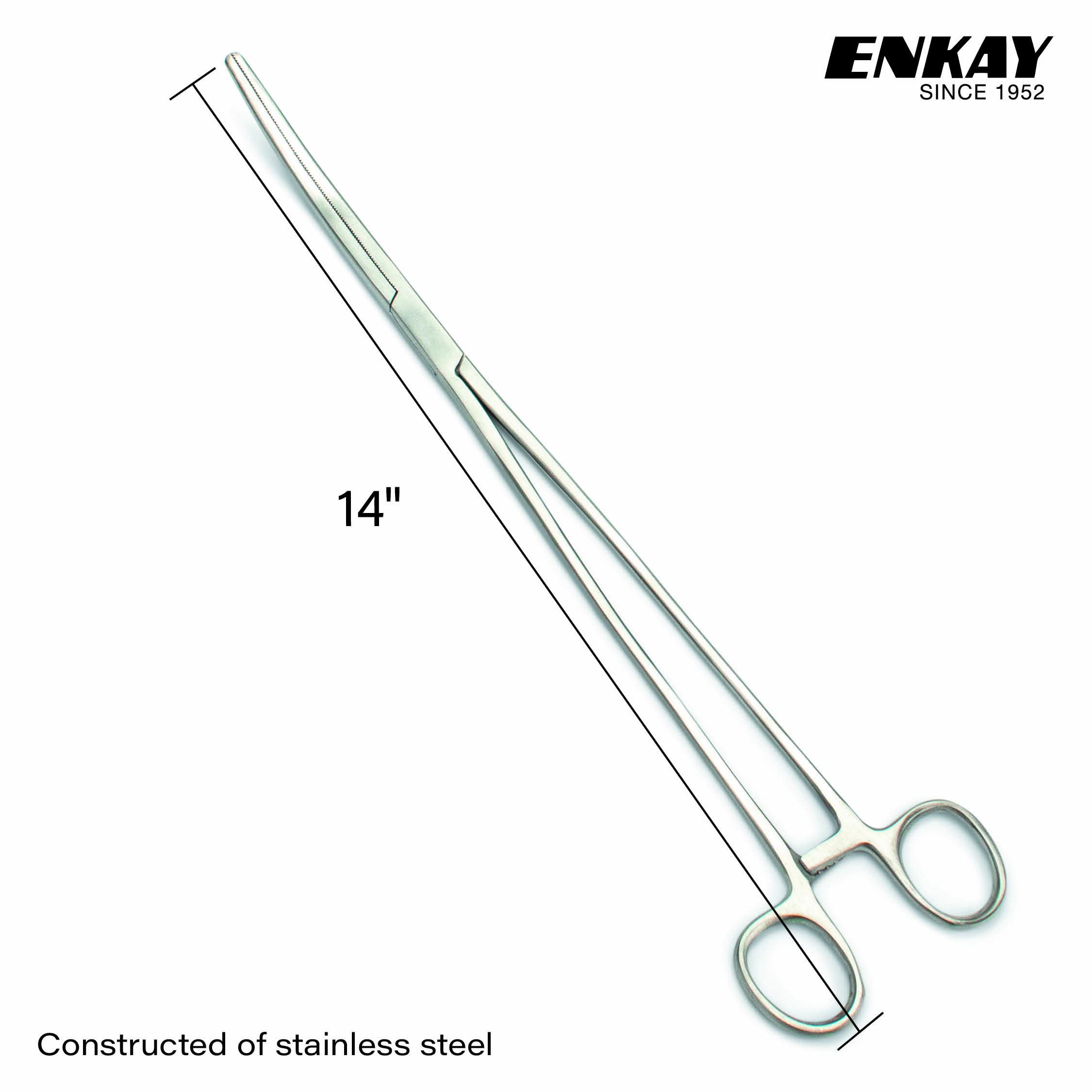 ENKAY - Hemostat Clamp, 14”, Curved Jaw