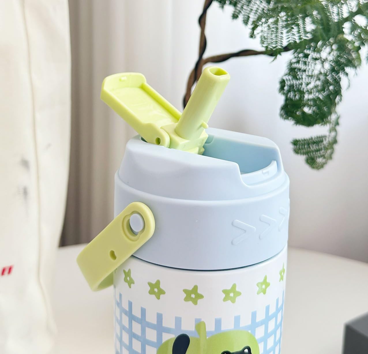 ZZT Cute Animal 23 oz Insulated Tumbler with Straw and Lid, Stainless Steel School Travel Working With Dust Cap,Great Gifts for Women & Girls (Blue) - Image 5