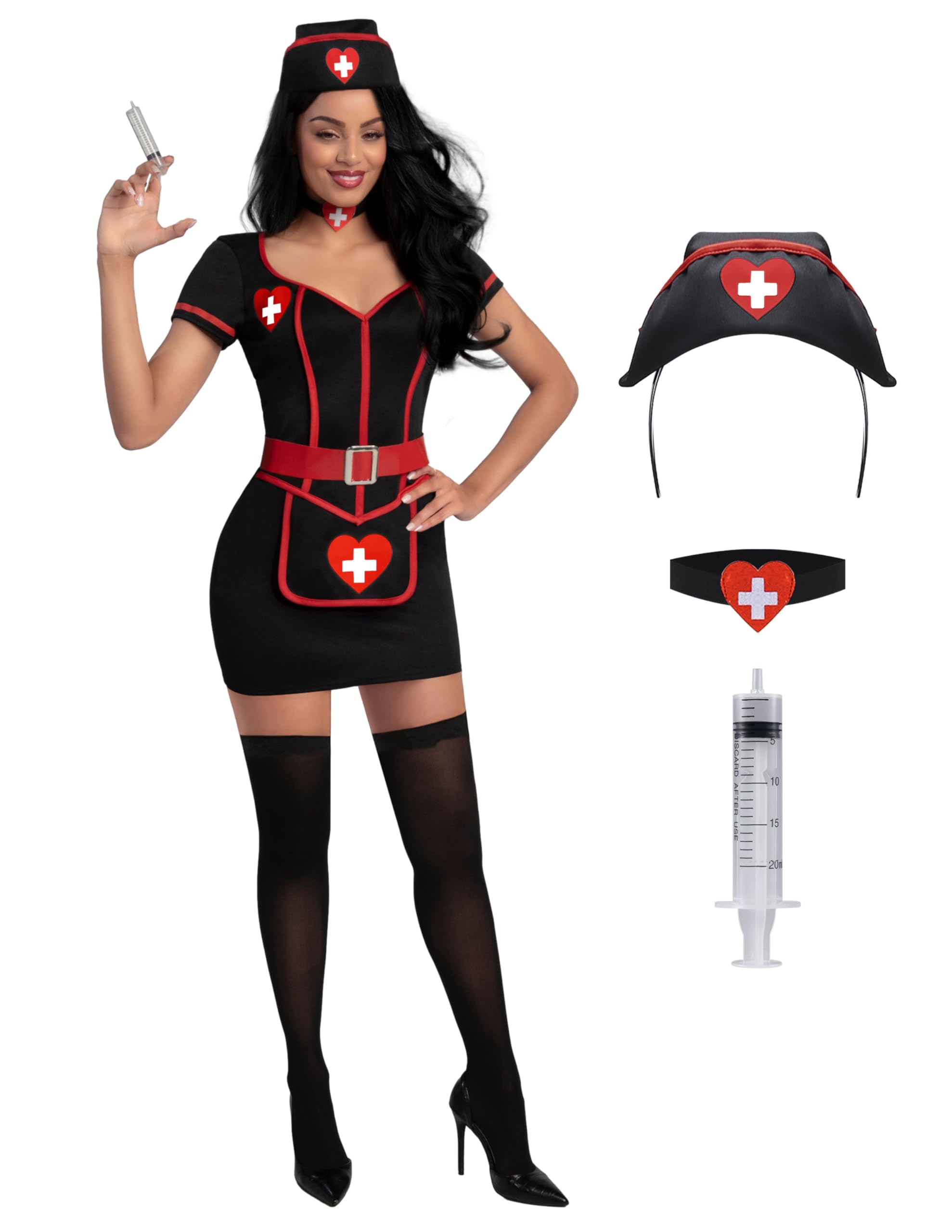 Spooktacular Creations Women Cardiac Arrest Nurse Dress Halloween Nurse Costume