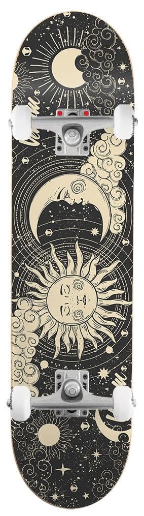Venom Core Complete Skateboard - Sun and Moon Black - 7.75"