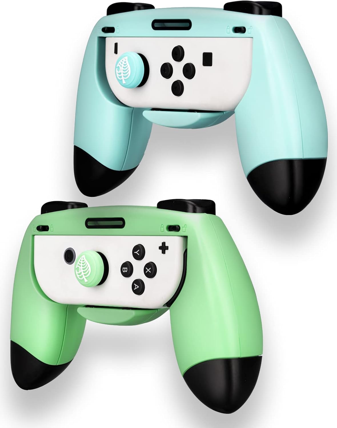 Xzenuo Soporte de Mango Joycon para Switch OLED, ergonómico XL Mango Grande JoyCon Soporte de empuñadura de Mano Cubierta Protectora Compatible con Nintendo Switch OLED & Switch