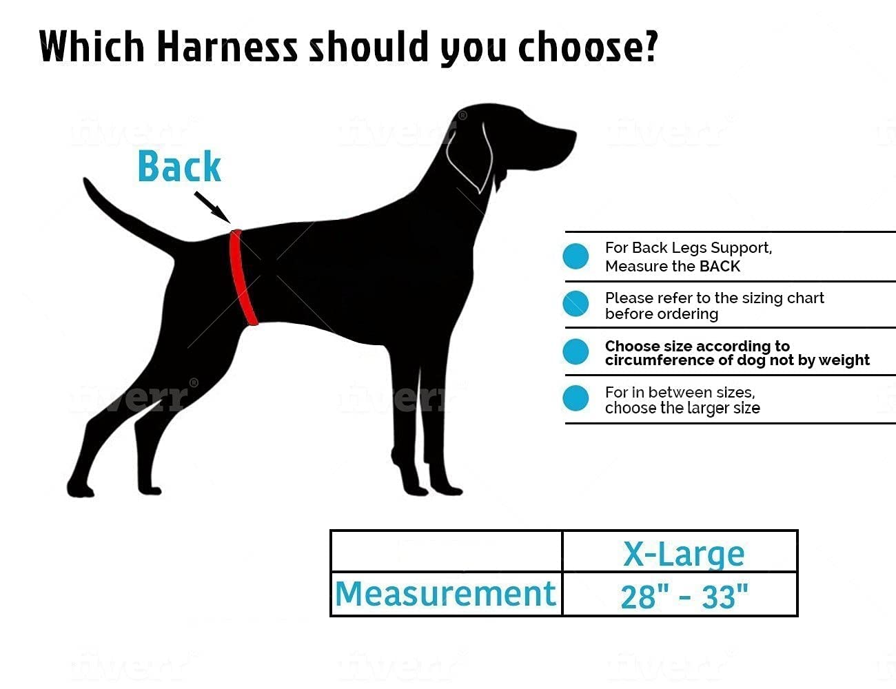 Dog Lift Harness Sling Acl Brace For Rear Leg Support Of Xl Old Dogs