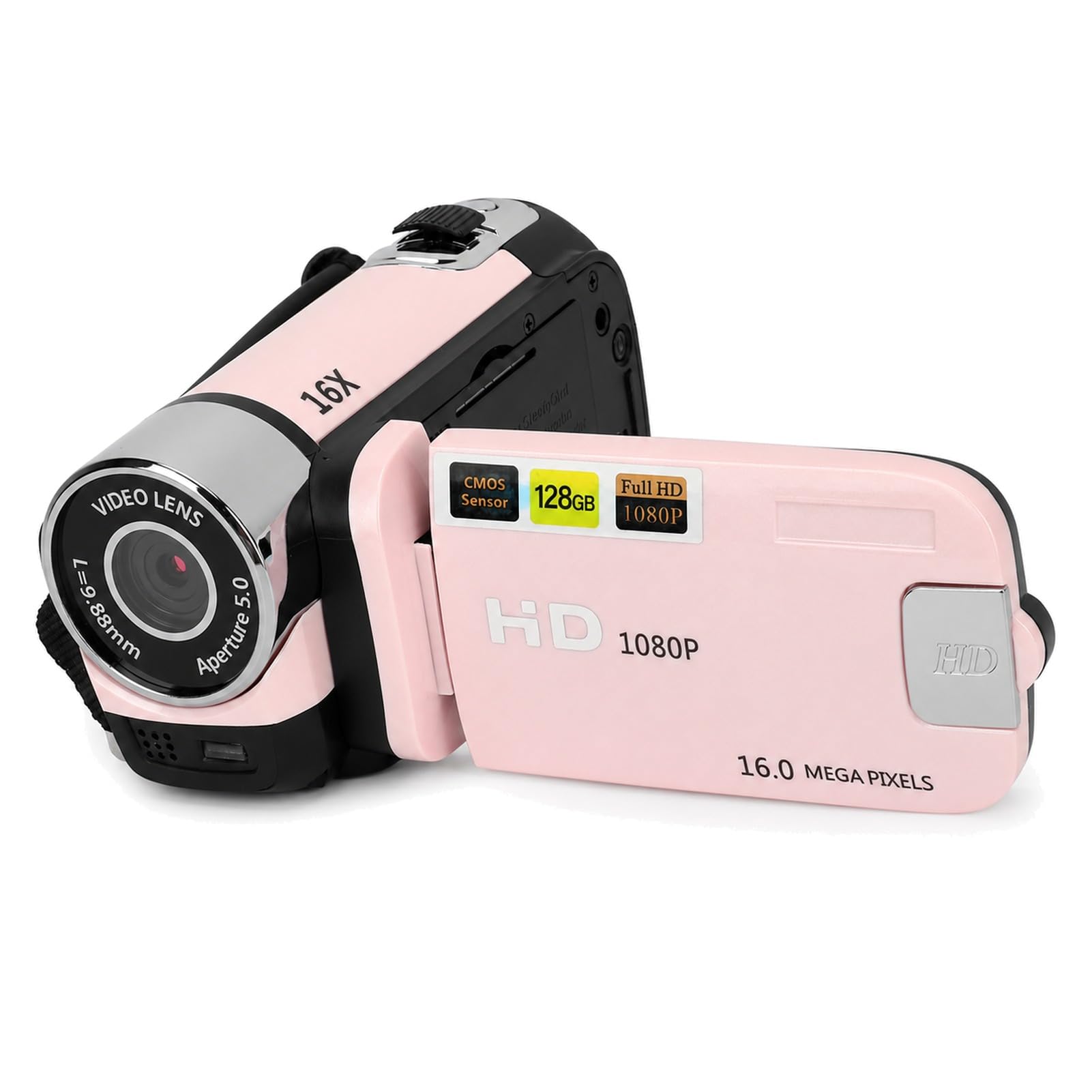 ビデオカメラ HD1080P 16倍ズーム バッテリー×２ Amazon.com : 1080P Video Camera, 16MP Camcorder, 16X Digital Zoom