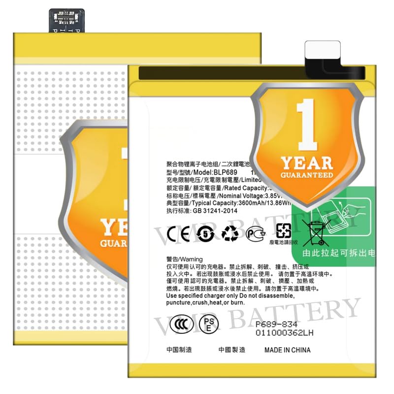 Image of Original BLP689 Battery Compatible for Oppo R15x (PBCM10) - (3600mAh) - 1 Year Warranty X2