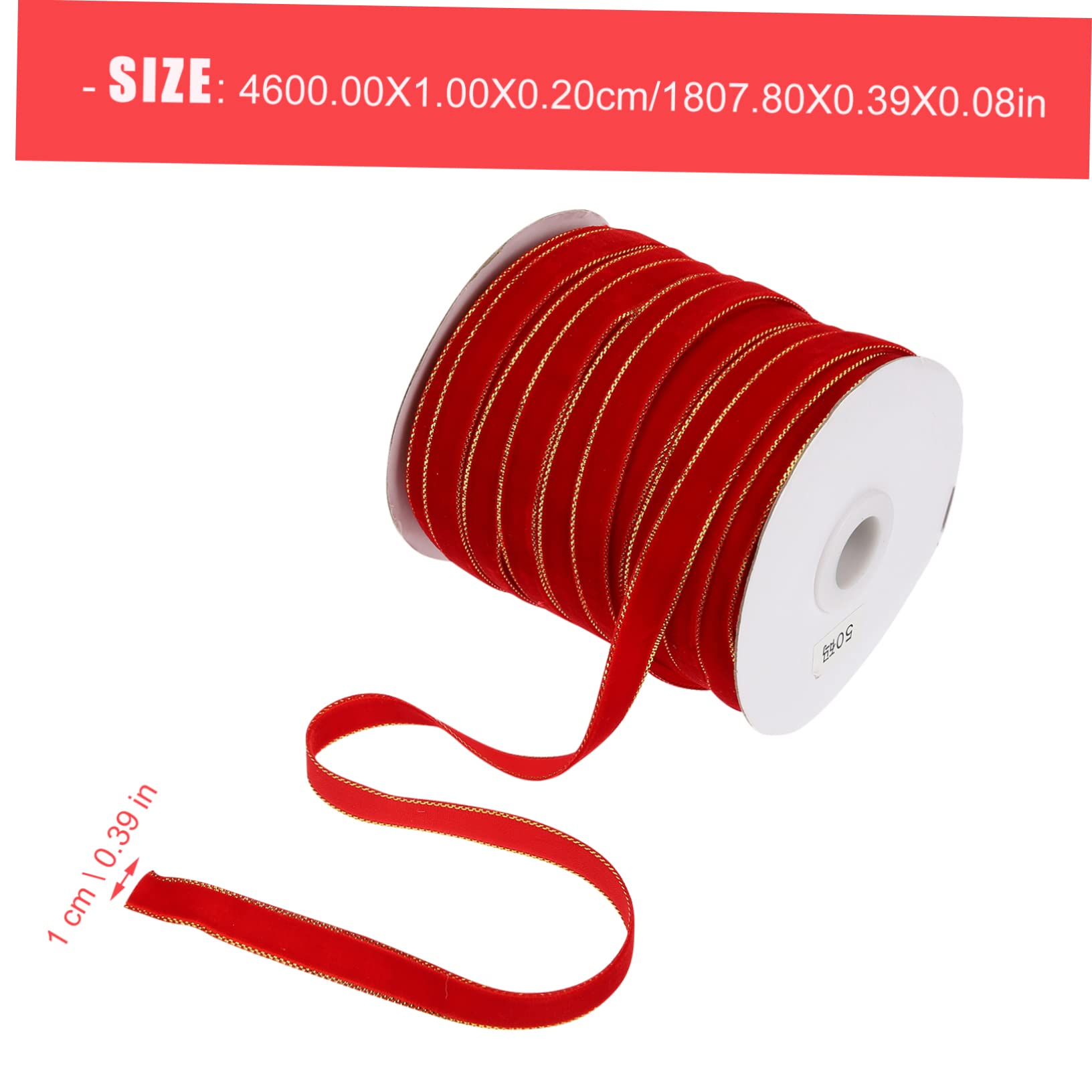 SEWACC 5rollen Velours Geschenkband Yards Für Weihnachtsdekoration Basteln Geschenkverpackung Und Schleifen Robustes Material Für Kreative Diy-projekte Und Festliche Anlässe