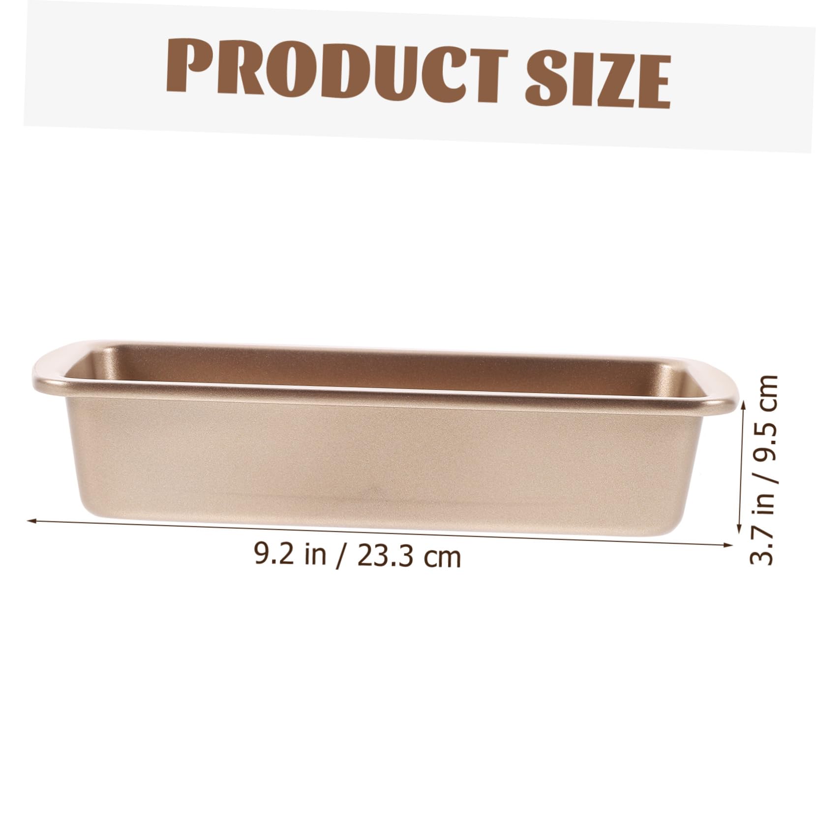 OUNONA Carbon Steel Non Stick Loaf Pan Toast Baking Mold for Uniform Heating for Home Baking Family Gatherings Parties Capacity Bread Mold