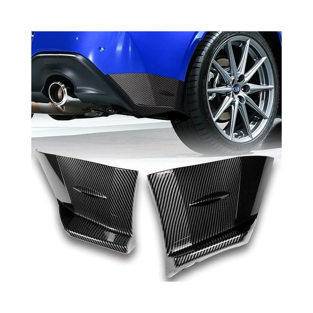 Buy HYPERSPEED Carbon Look Rear Bumper Apron Protector Lip Mud Flaps