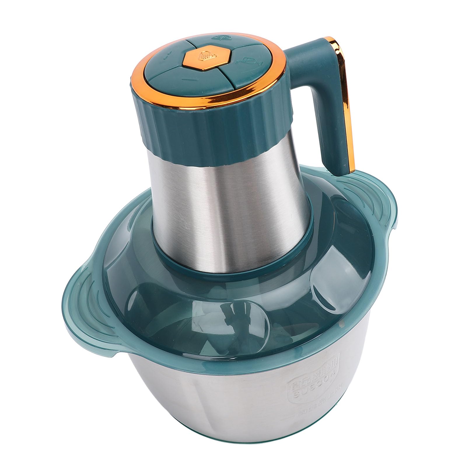 Robot da Tritacarne Elettrico in Acciaio Inossidabile Mini Tritacarne per Frutta, Noci, Insalata, Alimenti per Bambini (Spina europea 220 V)