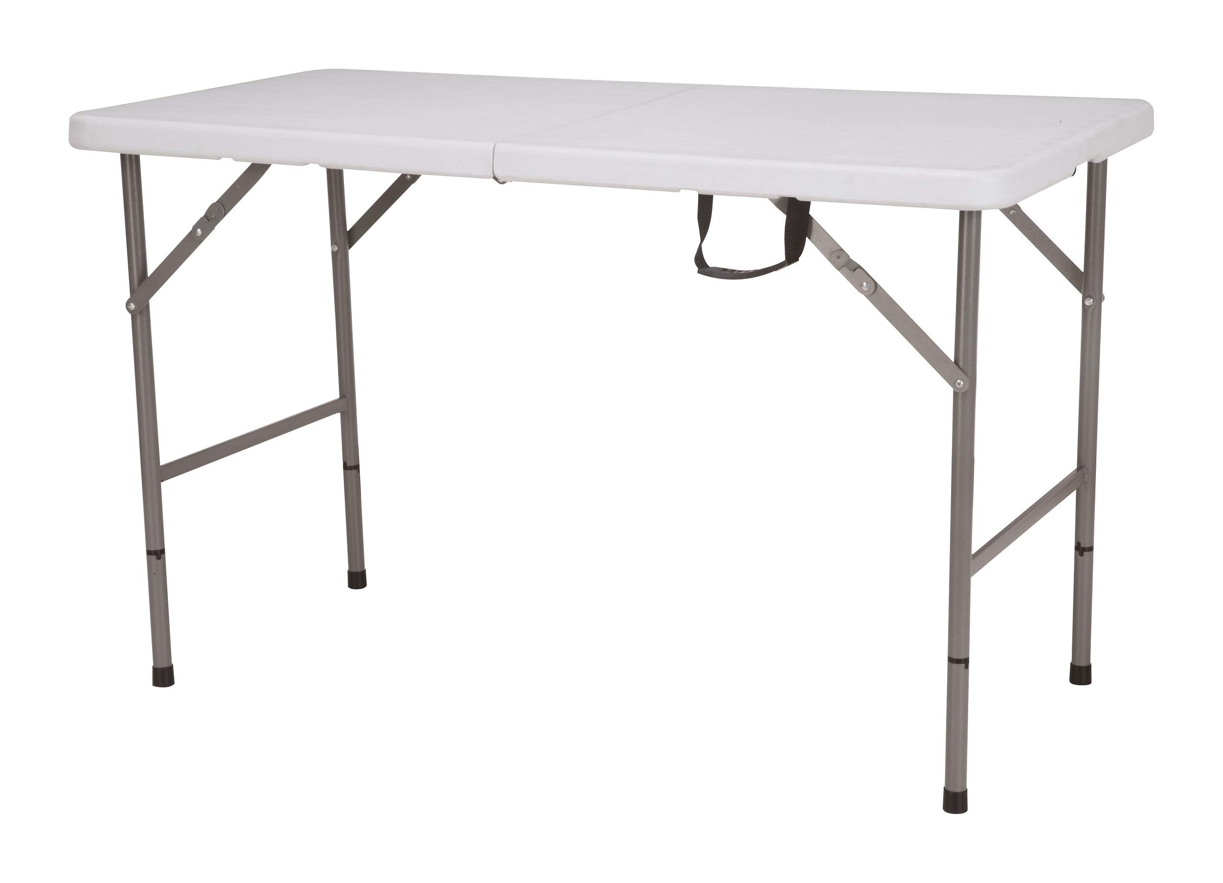 chiner Mesa Plegable 122 cm de Polipropileno y Acero | Patas plegables, Asa integrada, Interior y exterior, Para buffets, fiestas y banquetes