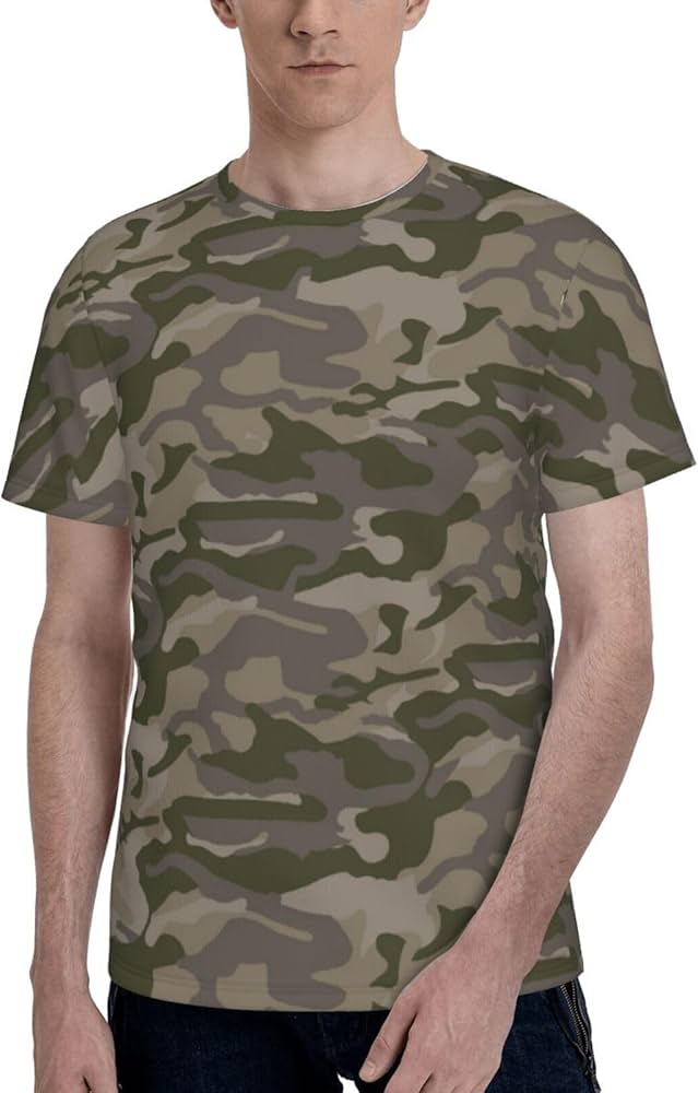 Amazon.co.jp: Tシャツ 迷彩柄 カモフラージュ 半袖 夏服 トップス