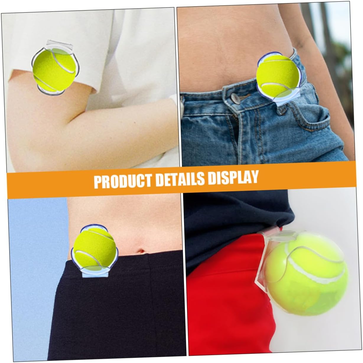 Transparent Tennis Clip Tennis Balls Tennis Accessories Belt Tennis Holder Tennis Supplies Tennis