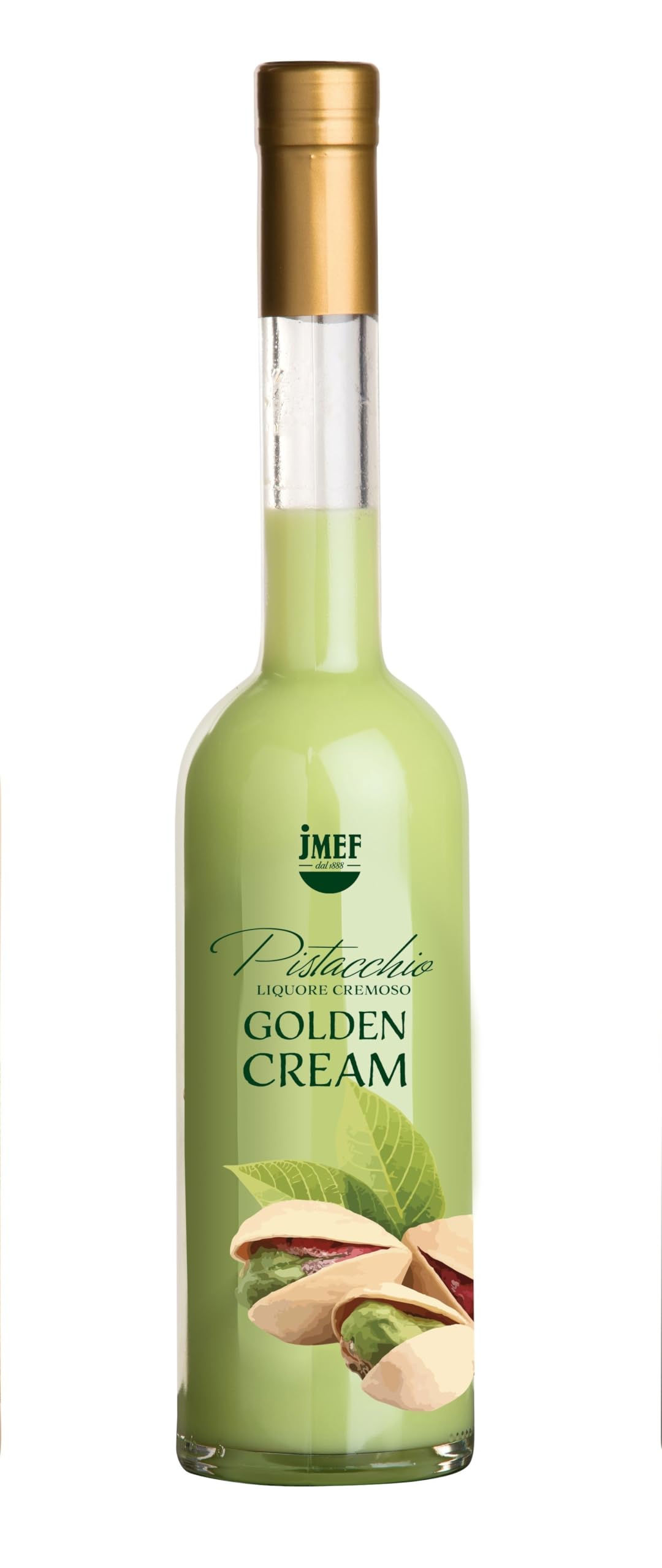 Distilleria Jannamico Golden Cream Pistacchio® - Pistazienlikör - Cremiger Likör aus Pistazien und italienischer Sahne. Liköre, 500 milliliters , (1 x Bottle)