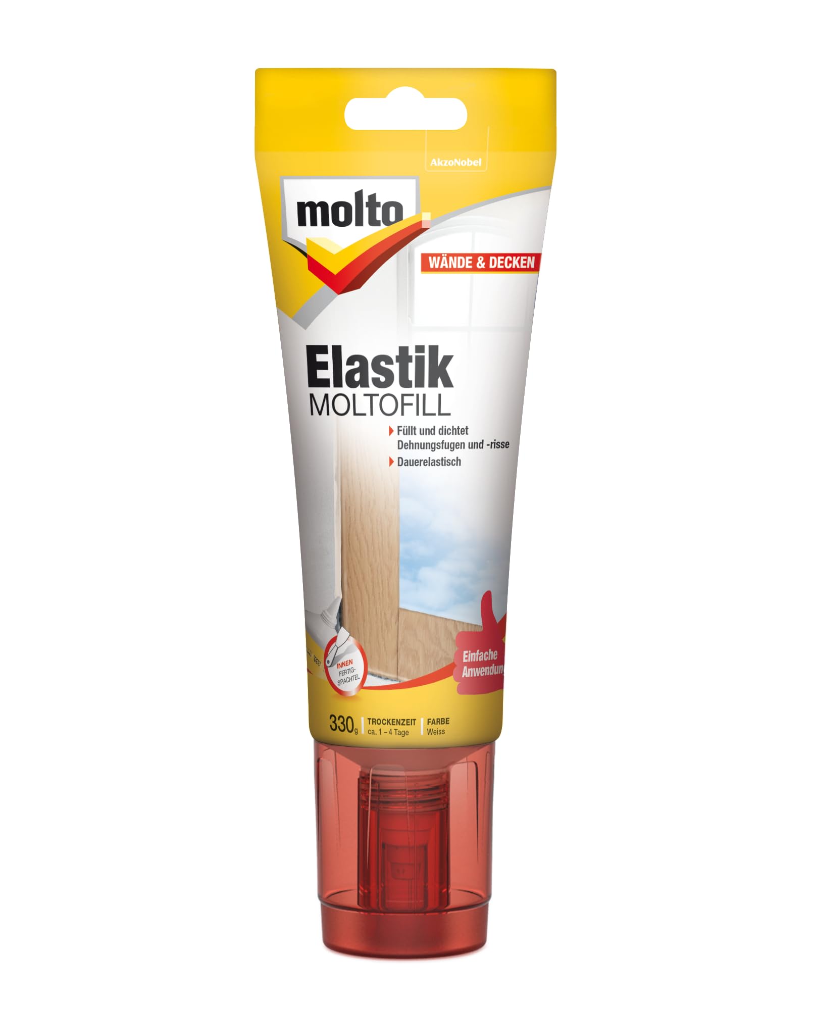 Molto Elastik Moltofill, Elastischer Innen-Fertigspachtel, 330 g