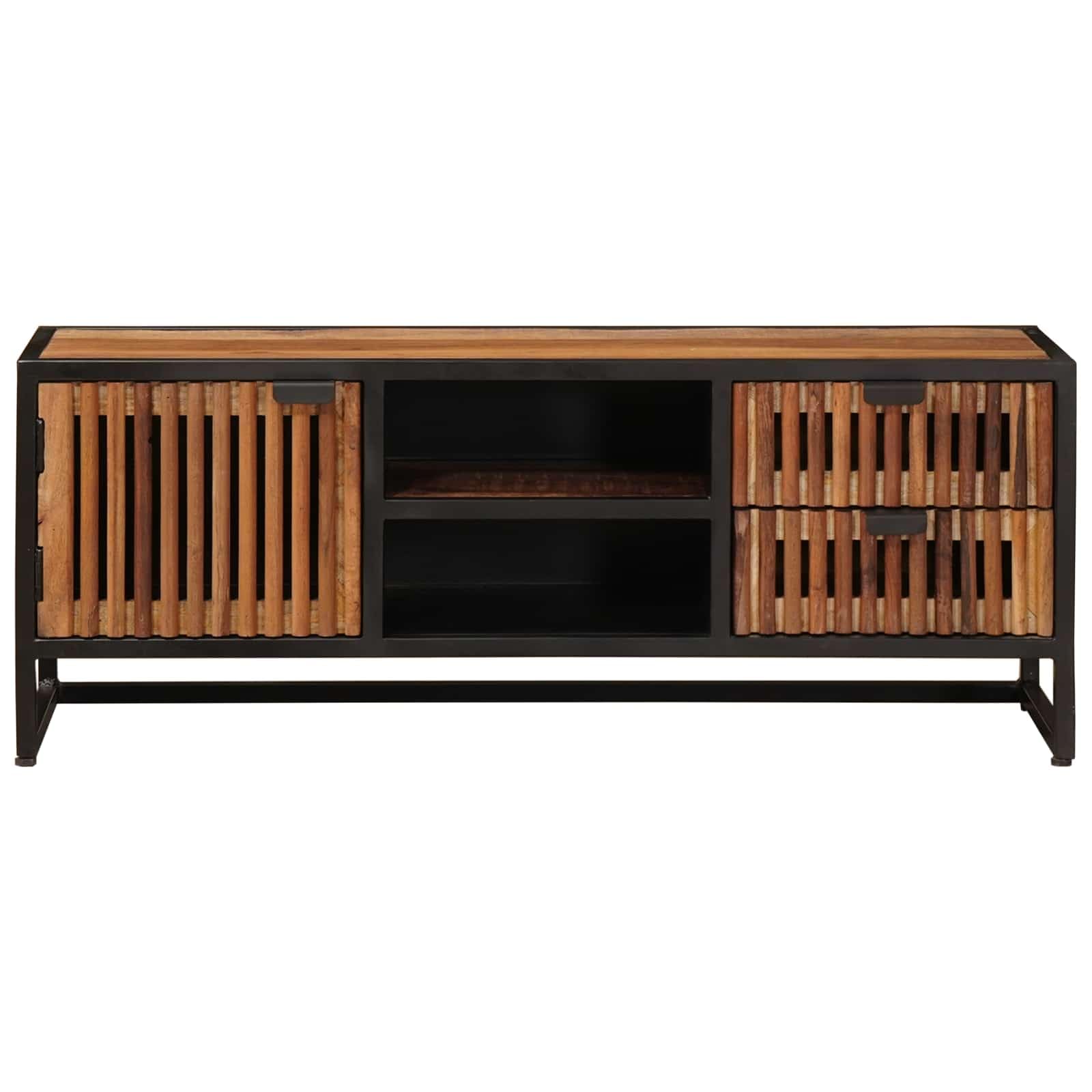 Hothingwell Mueble de TV con Cajón, Madera de Mango, 105 cm | Almacenamiento Multiusos, Estante para Interior, Ensamblaje Sencillo, Diseño Resistente