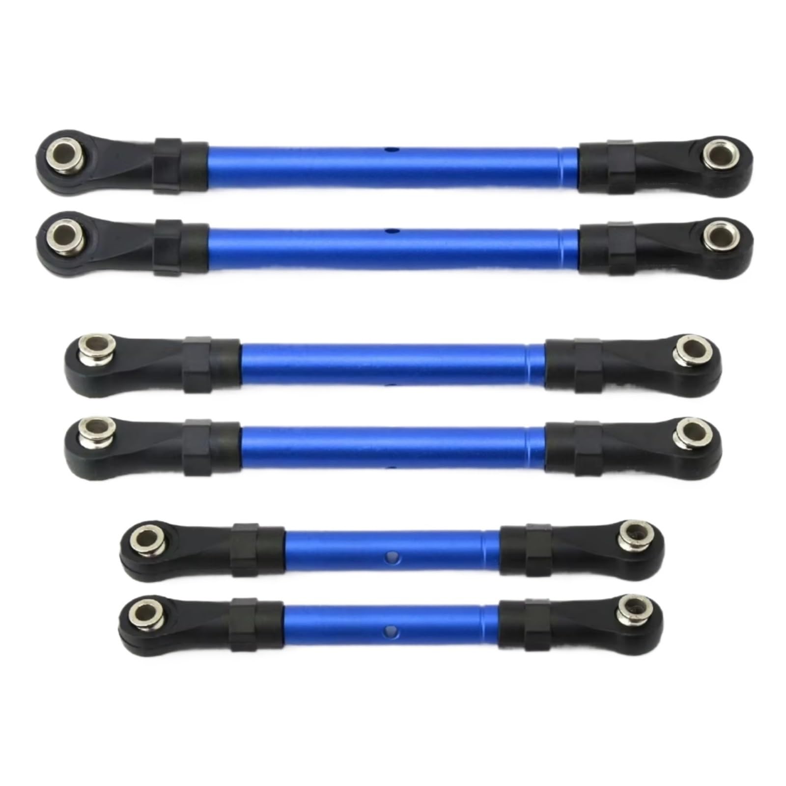 Rc Special Connecting Rod for Hoss for Slash Adjustable Front Rear Pull Tie Rod Steering Rod Blue 4WD RC Car Tracked Vehicle Parts and Accessories Upgrade Replacement Use