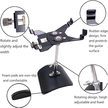 Classical Guitar Rest Support Adjustable Guitar Foot Stool Professional Classical Guitar Lifter Leg Rest Bracket for Players Black Claw Style