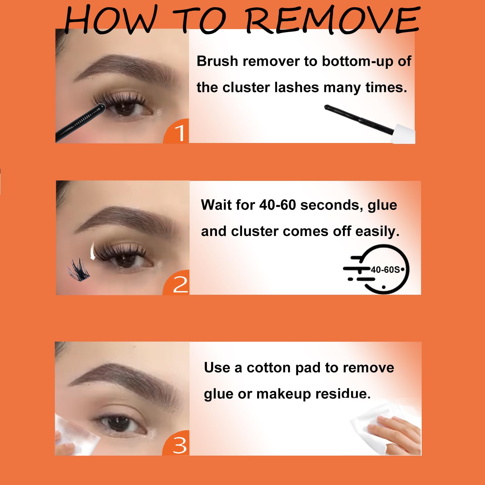DIY Lash Cluster Extension Kit with Bond, Seal, Remover and Tools