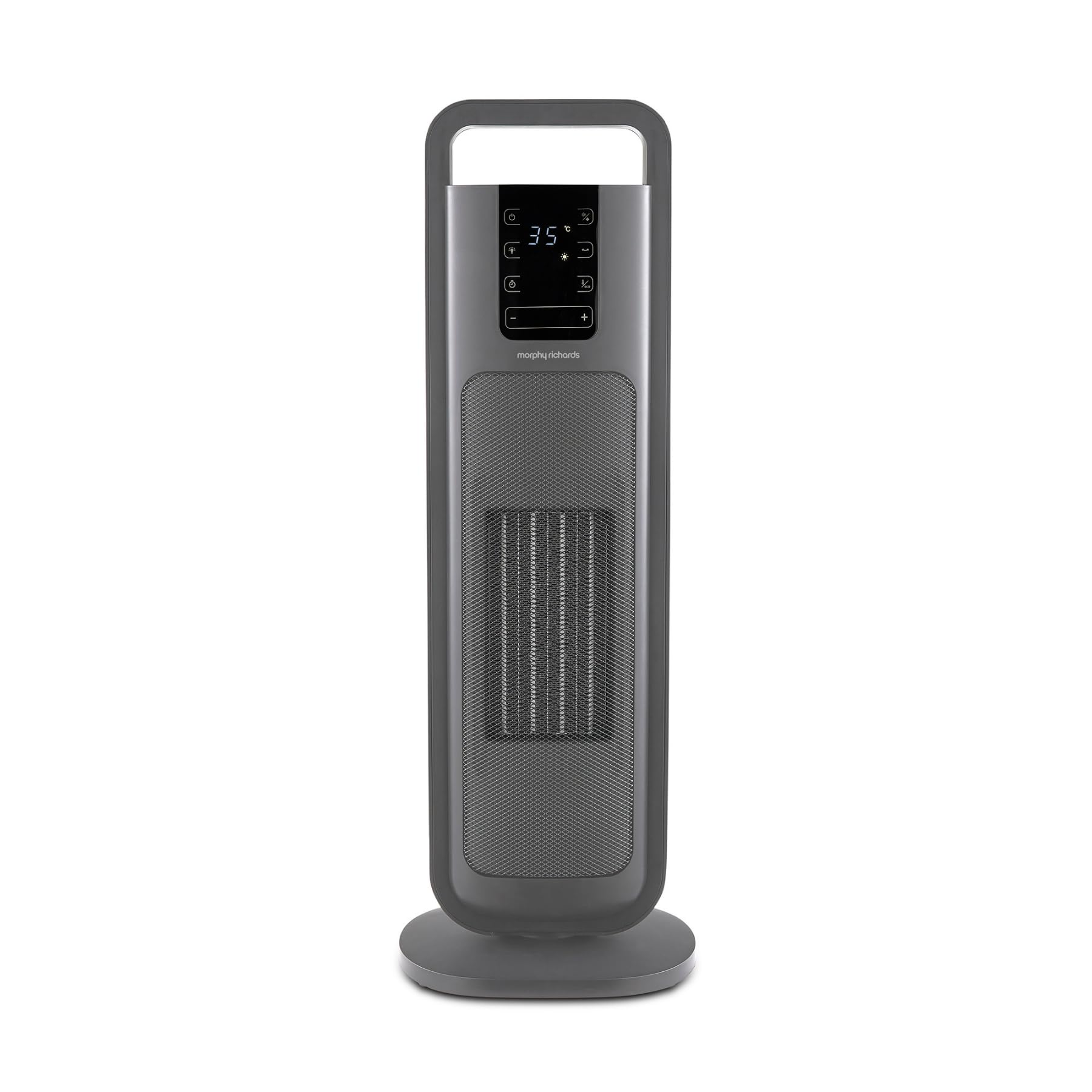 Morphy Richards Unisex Grey 2Kw Ceramic Tower Fan Heater Ultra Thin W/ Remote Heatflux Ultra Th In
