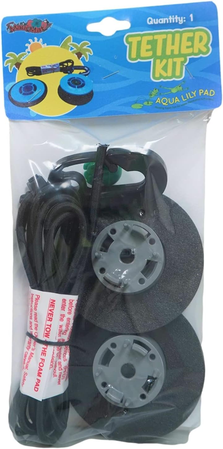 Aqua Lily Pad Replacement Tether Kit (Includes Grommet and Tether) -Works with All Brands of Pads 1 3/8" to 1 3/4"