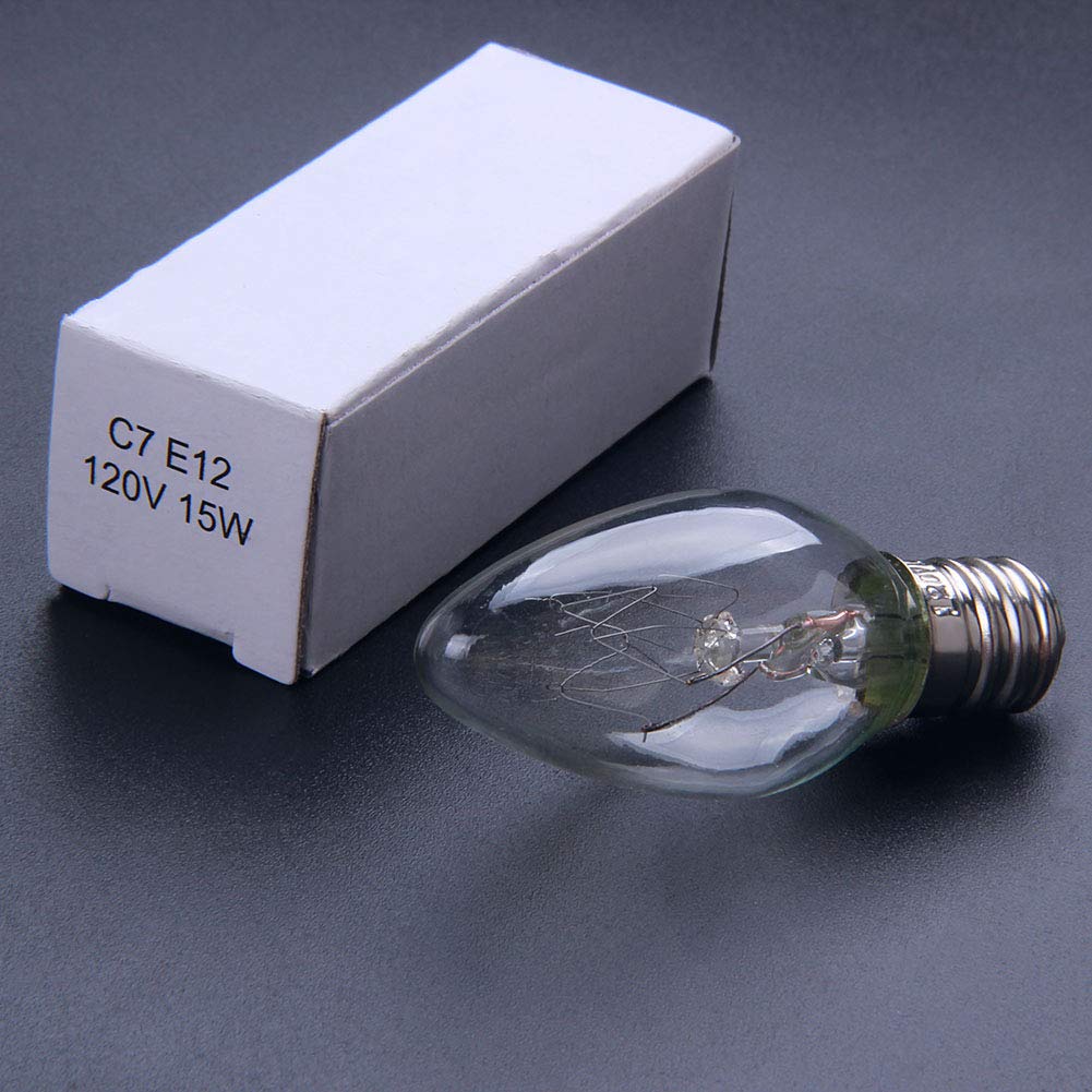 XIANNIDE YEE Żarówki 15 W do Scentsy Plug-in Nightlight podgrzewacze woskowe, domowe dyfuzory woskowe i lampy solne, 6 szt., 120 V, cieplejsze żarówki zapachowe