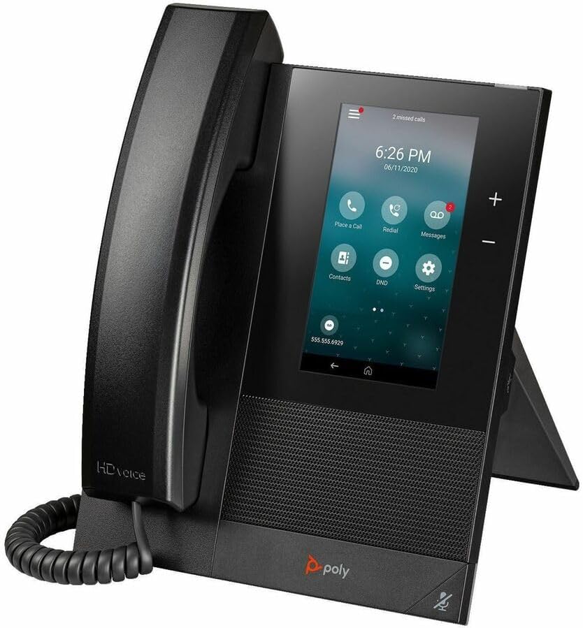 Poly CCX 400 IP Phone - Corded - Corded - Wall Mountable, Desktop - Black - 24 x Total Line - VoIP - 2 x Network (RJ-45) - PoE Ports