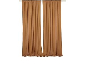 Silky Smooth Brown Backdrop Curtain