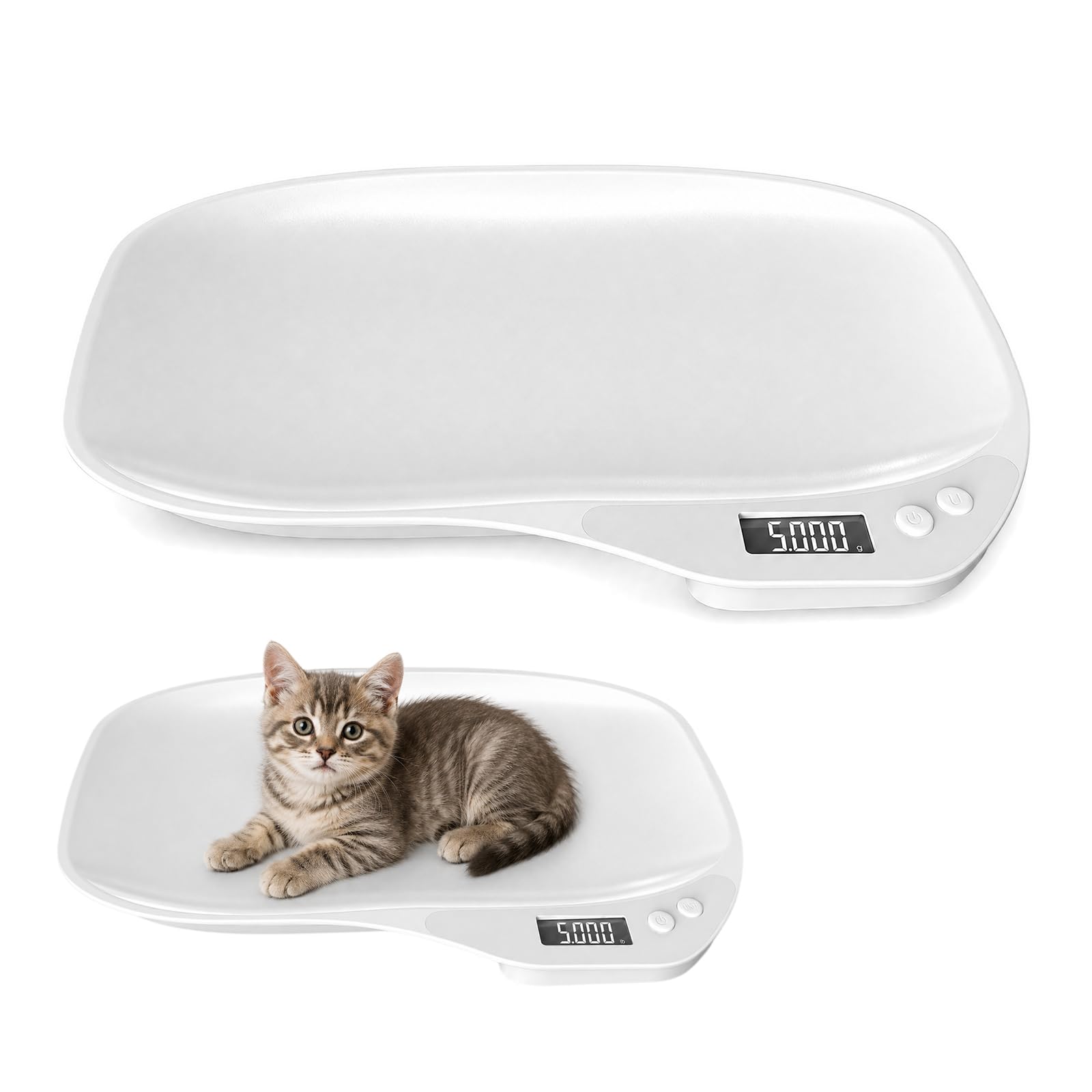 Digitale Waage für Haustiere, Tierwaage für Kleine Tiere, Digitale Haustierwaage(g/oz/ml/lb.oz), Hundewaage bis 15 Kg, LCD Digitale Katzenwaage, Tierwaage Kleintiere für Katzen,Haustiere, Küche