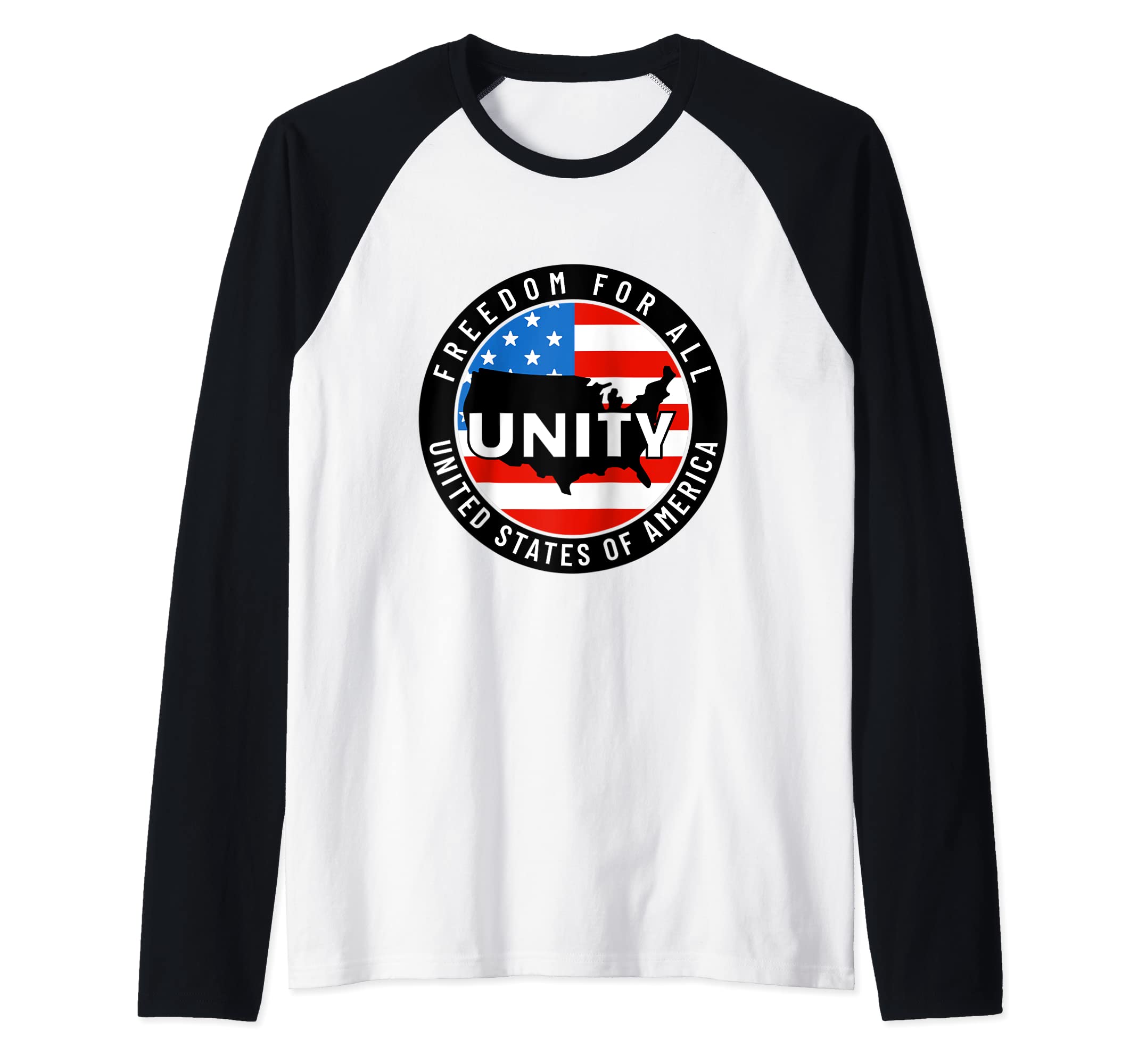 Freedom For All Raglan Baseball Tee