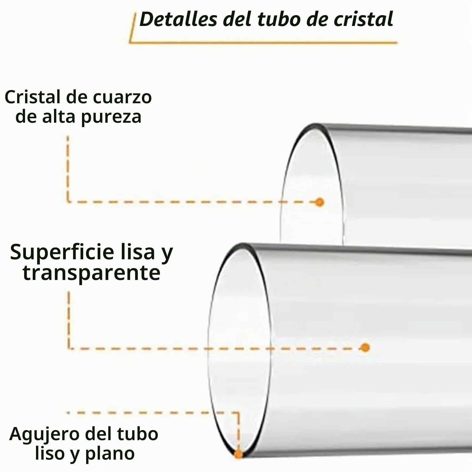 Tubo De Vidrio De Repuesto - Reemplazo Del Tubo De Vidrio Del Calentador De Patio - Accesorios Calefacción De Gas