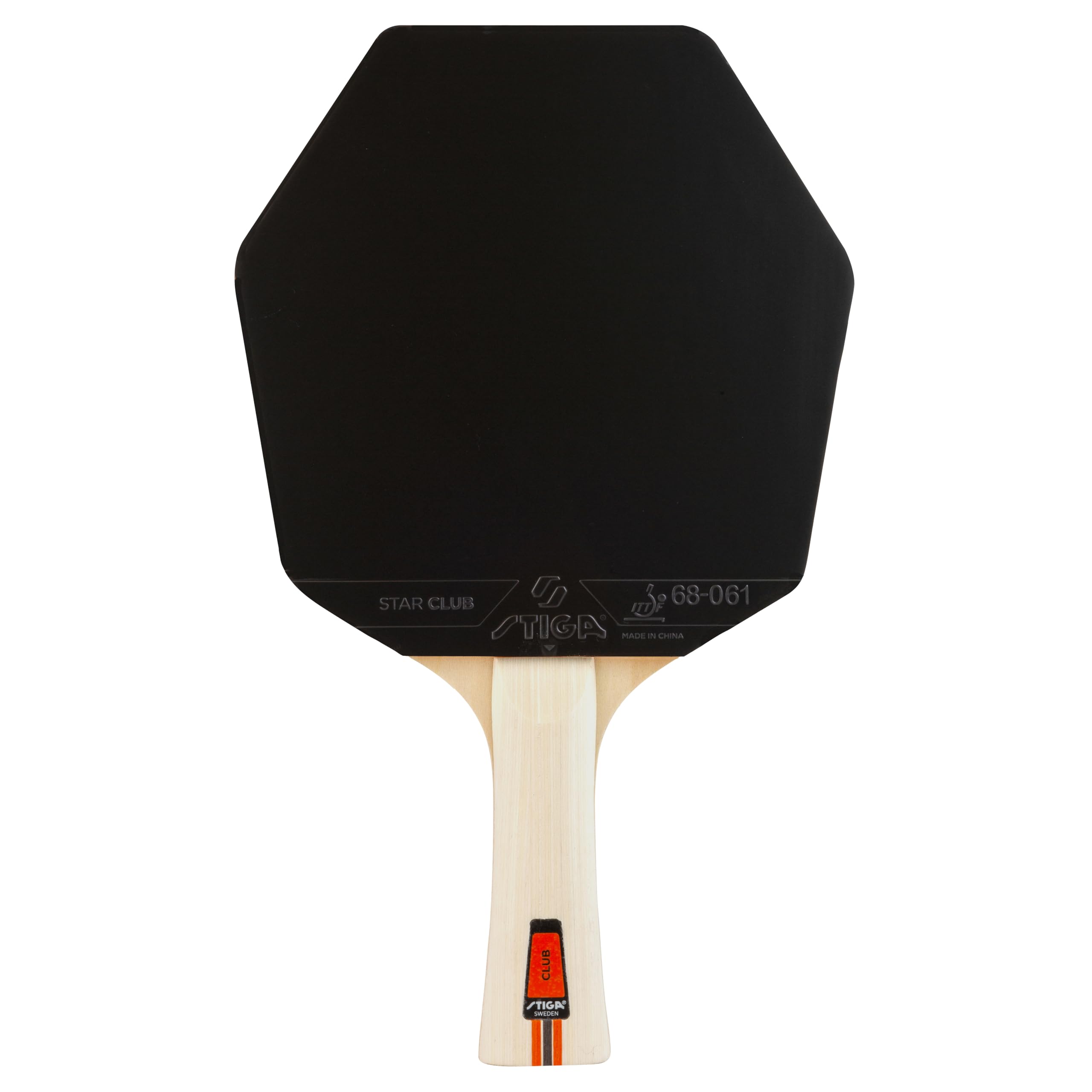 Raquette de Tennis de Table STIGA Club Cybershape. Raquette de Tennis de Table pour débutants avec Bois 5 Plis, revêtement Star Club et Grand Sweet Spot